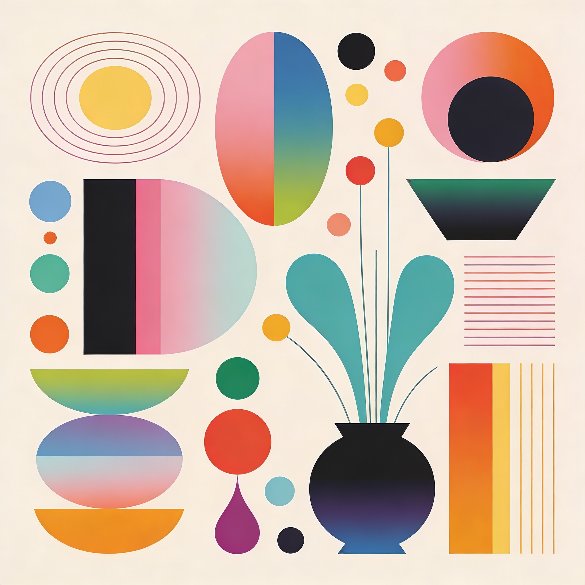 Luxury lounge with dark moody art